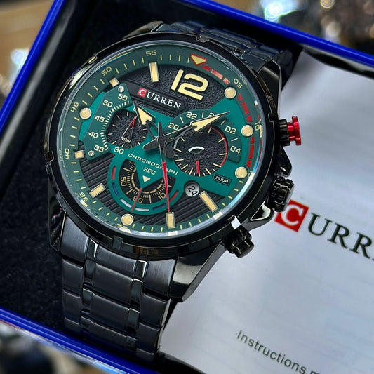 CURREN 8395 NEGRO/VERDE